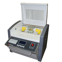 Testeur de résistance diélectrique de l'huile de transformateur de laboratoire haute précision, analyseur portable de la résistance à la défaillance (BDV) de l'huile