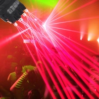Gants laser en nylon rouge, vert et violet pour Noël et Diwali, idéaux pour la scène de danse, les DJ, les soirées en club, accessoires de performance lumineux pour la paume de la main