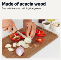 Ensemble de planches à découper en bois écologiques personnalisées de grande taille pour restaurants, cadeaux promotionnels de mariage, blocs de découpe