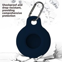 Casing Pelindung Silikon Anti-Hilang Kompatibel Apple AirTag 2 - Biru/Merah/Hitam