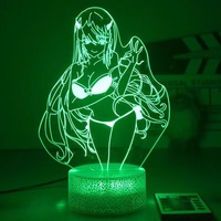 Lampe 3D Anime Zero Two Figure veilleuse enfants fille décor de chambre à coucher Manga cadeau veilleuse