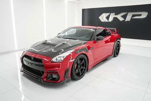 Kit de Carrocería de Fibra de Carbono Estilo KP para GTR R35, Parachoques Delantero/Trasero, Alerón, Carrocería Ancha, Nuevo, Autoadhesivo, Reemplazo - Product Image 3