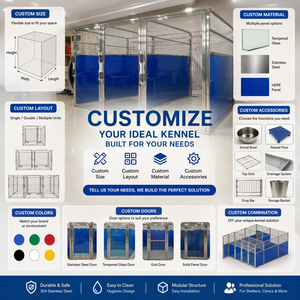 Heavy Duty <b>Dog</b> Breeding Kennel System for Commercial Breeding Facility Stainless Steel Modular Design Kennel Run Outdoor - Product Image 2