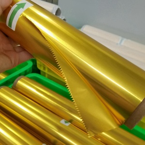 Giấy gói quà màu sắc in hai mặt, giấy bạc tráng vàng, giấy nhôm cuộn, khuyến mãi nóng - Product Image 2