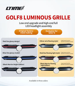 Accessoire de voiture, grille de pare-chocs avant avec <span class=keywords><strong>logo</strong></span> <span class=keywords><strong>lumineux</strong></span>, capot pour <span class=keywords><strong>Volkswagen</strong></span> Golf 8, Passat B8, T-ROC, Jetta Vii, Bora, etc. - Product Image 5