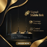 Router Celular Industrial 4G LTE Cat4 de Banda Completa para Montaje en Riel DIN, 150Mbps de Descarga, para Gabinetes Inteligentes e Iluminación Urbana