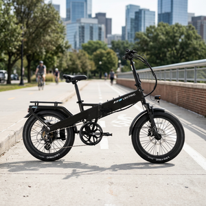 Bicicleta Eléctrica XP4/Tempest Grey, Aleación de Titanio/Horquilla de Carbono/Ruedas de Fibra, 18 Velocidades, Cuadro Totalmente Amortiguado, Estilo Vintage Ecológico - Product Image 3
