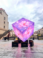 Panel de Pantalla LED 3D para Exteriores Controlado por Aplicación para Ciudades Inteligentes