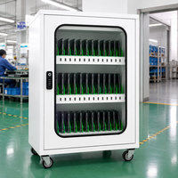 Station de recharge de téléphone haute capacité avec 50 compartiments pour un rangement organisé des smartphones, la recharge et la gestion quotidienne