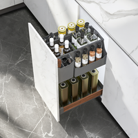 ARTSTEEL Organisateur de tiroir à épices et assaisonnements de cuisine multifonctionnel 3 faces en alliage d'aluminium durable et écologique – Garantie 1 an