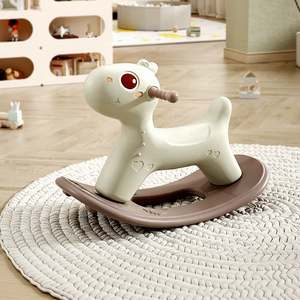 <span class=keywords><strong>Cavallo</strong></span> <span class=keywords><strong>a</strong></span> Dondolo Anti-Ribaltamento per Bambini, in Plastica HDPE Ecologica, Bordi Lisci e Base Larga, <span class=keywords><strong>Regalo</strong></span> per Bambini dai 3 agli 8 Anni - Product Image 5