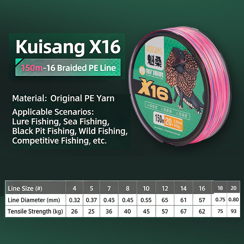 multicolored x16 150m