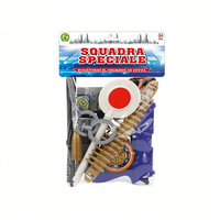 Ensemble de jouets de police Squadra Speciale 38x24x6 cm en plastique avec sonnette de police et accessoires pour enfants de 4 à 6 ans