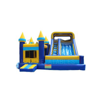 Château gonflable avec toboggan maison de rebond combo château gonflable