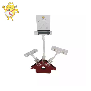 LAOHAMA Kẹp Xoay Kệ Siêu Thị Kẹp Nhãn Giá Nhựa Trong Suốt Kẹp Thẻ - Product Image 3