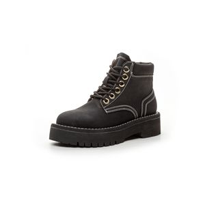 Botas Cortas Casuales de Cuero para Mujer y Niña 2026, con Suela Gruesa Antideslizante, Forro de Cuero Genuino Duradero, Moda para Exteriores - Product Image 4
