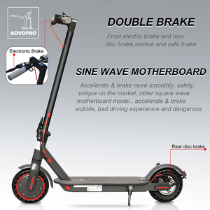 Trottinette électrique à double système de freinage USA EU DE UK, 350W, étanche IPX4, en alliage d'aluminium, capacité de charge de 120 kg, pliable, 36V 10.5Ah - Product Image 5