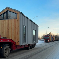 Maison mobile préfabriquée de petite taille au design moderne, économique, pour application extérieure