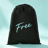 Mini-sacs à cordon non tissés recyclables avec logo personnalisé pour la publicité, sacs de rangement pour écouteurs de sport, clés et petits gadgets