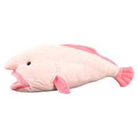 Peluche de poisson Blobfish rose réaliste à grande bouche ouverte et nez rond, personnalisée, jouet éducatif pour enfants, 13 pouces, peluche douce pour câliner
