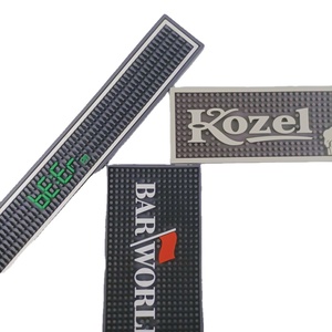 Tapis de barre en caoutchouc de prix d'usine chaud, tapis de rail d'égouttement de barre de PVC de bière en caoutchouc, tapis antidérapant avec le tapis de barre de logo personnalisé de conception libre - Product Image 6