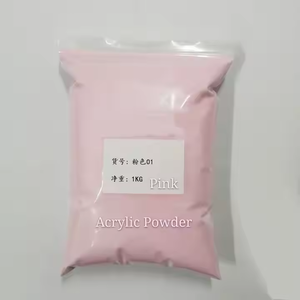 500 colori di alta qualità all'ingrosso OEM 1kg non appiccicoso facile da applicare chiaro bianco rosa alla rinfusa polvere acrilica per Nail Art - Product Image 4