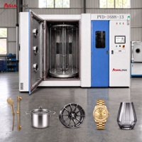 Máquina de Recubrimiento al Vacío PVD AsiaLink para Clips de Bolígrafos, Cierres, Hebillas, Accesorios de Ferretería, Recubrimiento Iónico Decorativo