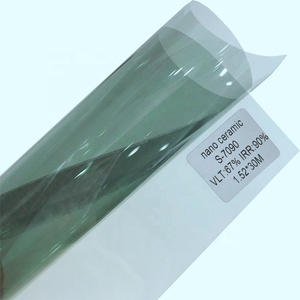 Haute isolation IRR90 % noir/charbon de bois/<span class=keywords><strong>bleu</strong></span>/vert contrôle solaire qualité Llumar Nano fenêtre de voiture en céramique film de verre - Product Image 5