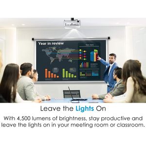 Optoma EH412 1080P HDR DLP <b>Projector</b> 4500 Lumens Business Education Gaming 3D Ready - Product Image 3