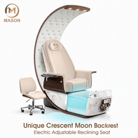 Luxe Moderne Trône Professionnel Dos Haut Pieds Spa Massage Manucure Pédicure Chaises pour Salon de Manucure