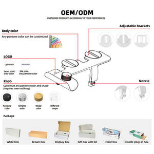 Ванная комната ультра-тонкий Туалет Биде купить дома минималистский Shattaf биде механический неэлектрический биде унитаз насадка - Product Image 5