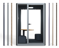 UNIBOOTH Pod Kantor Kedap Suara Multifungsi Tahan Lama Desain Modern Dapat Dipindahkan Privasi untuk Rapat Kantor Rumah Apartemen Sekolah