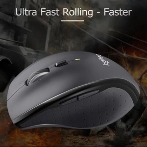 Hot-selling ergonomic <b>wireless</b> Logitech M705 mouse with optical tracking and unified USB receiver - Product Image 5