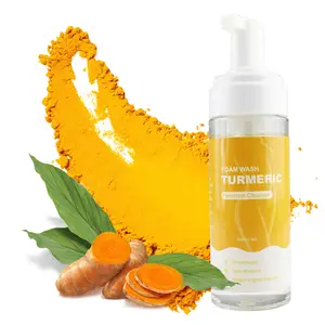 Private Label Foaming Acne Yoni Wash With Brush Cleansing Mousse Deep Cleansing Turmeric Yoni Wash