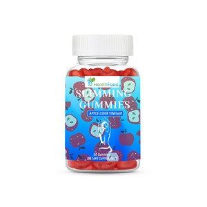 Gummies Minceur au Vinaigre de Cidre de Pomme les Plus Vendues, 60 Unités, Complément Alimentaire avec Vitamine B12, Stimule les Processus Métaboliques - Product Image 1