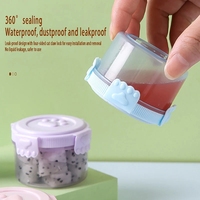 Mini bouteille de sauce en plastique écologique 1 pièce Boîte d'assaisonnement pour vinaigrette Conteneurs d'extérieur pour barbecue Bento Lunch Accessoires