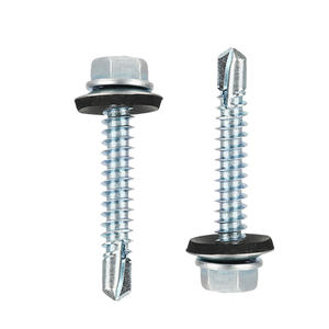 나사 패스너 맞춤형 아연 도금 지붕 나사 M4.8 M6.3 육각 와셔 헤드 나사 - Product Image 3