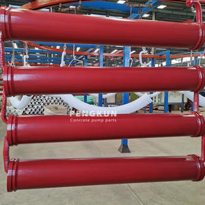 Camion pompe à béton DN125 * 3m 5.5 "résistant à l'usure double paroi soudé livraison tuyau de réduction tuyau de pompe à béton - Product Image 4
