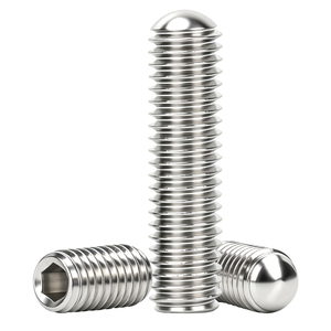 304 Stainless Steel Hex Socket Round Point Set Screw Fastener Even Force Distribution Anti Corrosion Rust Proof Anti Loosening - Product Image 3