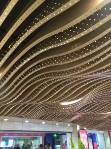 Aluminium Modern Design Metal Strip <b>Ceiling</b> Customized for Mall with <b>Ceiling</b> Grid - Product Image 4