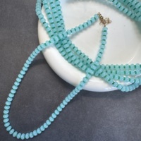 Collier de perles en pierre naturelle coloré, faible MOQ, étanche, avec pierres précieuses arc-en-ciel néon, réglable, pour marques de boutiques