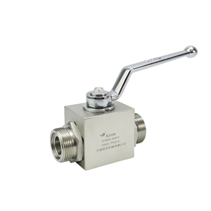 Vanne à bille haute pression en acier au carbone KHB3K-M36x2, vanne hydraulique à trois voies, filetage externe PN315 - Product Image 1