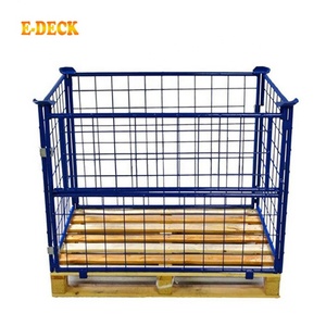 Bán Chạy Nhất <span class=keywords><strong>Stackable</strong></span> Thép Lưu Trữ Tùy Chỉnh Châu Âu Dây Lưới Pallet Lồng - Product Image 1