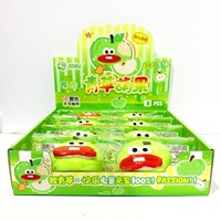 Nieuwe schattige marmeren appel watermeloen squishy cartoon fruit slow rebound handknijp stress verlichting fidget toy TPR voor alle leeftijden