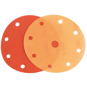 Disque de ponçage Ttake, grain 240, avec support en film et fixation Velcro, pour bois et métal - Product Image 1