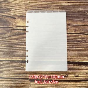 ตัวแบ่งแ<span class=keywords><strong>ท</strong></span>็บน้ำค้างแข็งแบบ A5ตัวยึดแบบหลวมๆหน้า<span class=keywords><strong>เติม</strong></span>พลาสติก PP มี6<span class=keywords><strong>รู</strong></span> - Product Image 5