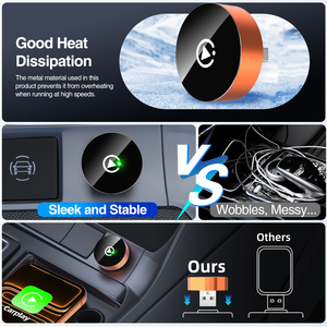 GRANDNAVI Nuevo Dongle Inalámbrico 2 en 1 para Carplay y Android Auto, para <span class=keywords><strong>Golf</strong></span>, Skoda, Volkswagen - Product Image 6