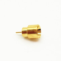Conector Coaxial RF Macho Recto con Sello Hermético Chapado en Oro, Tipo Blind Mate, 50 Mini SMP