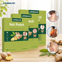 Patch chauffant au gingembre respirant et résistant à la transpiration, jetable, fin, léger, à base d'extraits naturels de plantes, pour le confort musculaire quotidien