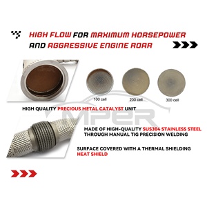 MPER pour <span class=keywords><strong>Mercedes</strong></span> E300 <span class=keywords><strong>E200</strong></span> W213 2.0T 2017-2022 Downpipe en acier inoxydable T304 pour conduite à droite, amélioration des performances sonores sportives - Product Image 6